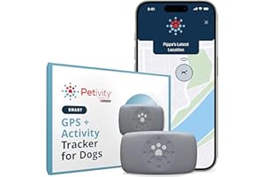 Petivity Smart GPS and Activity Pet Tracker for Dogs Powered by Purina, Waterproof Real Time Tracking GPS Dog Collar, Downloadable App, Subscription Required