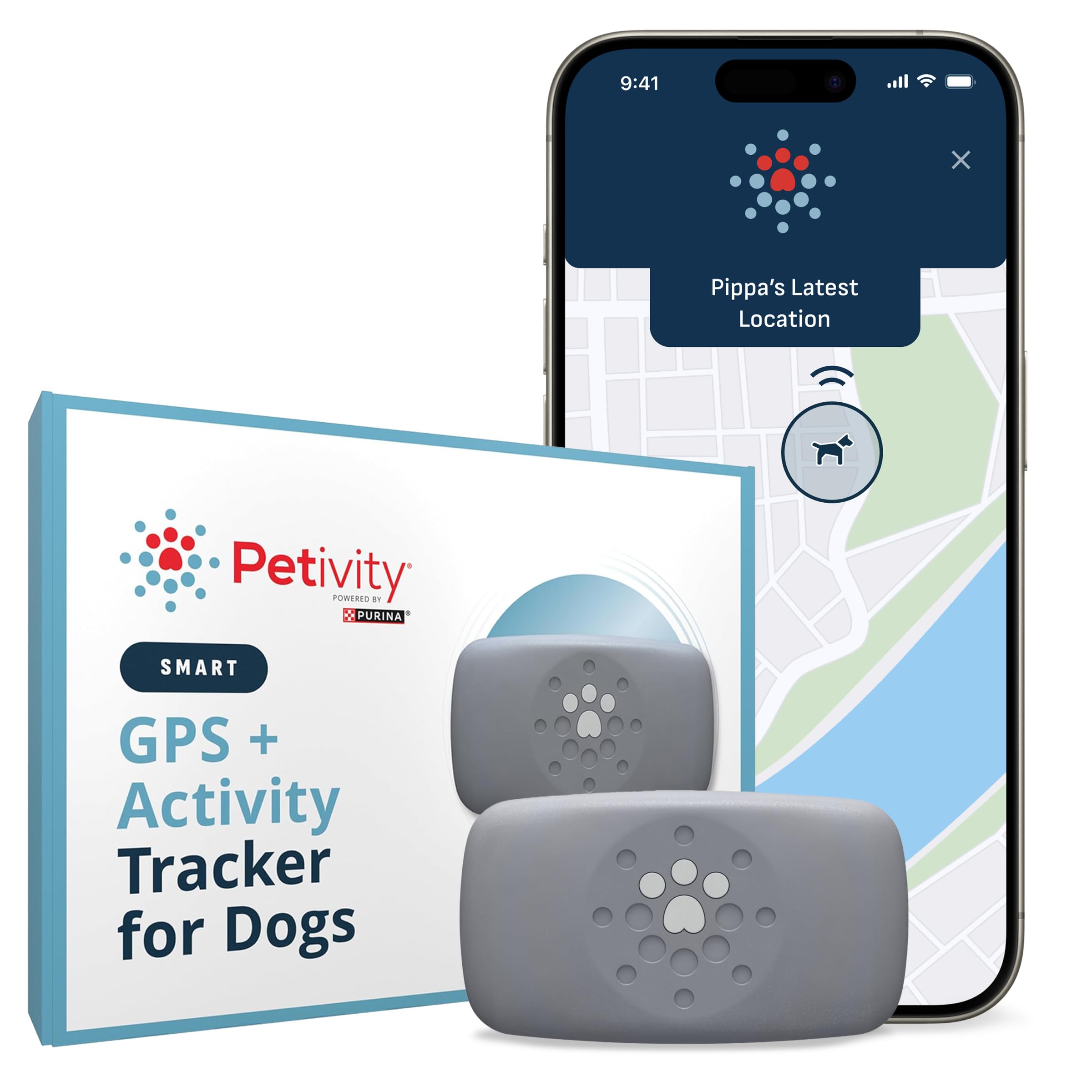 Photo 1 of **MISSING PARTS**
Petivity Smart GPS and Activity Pet Tracker for Dogs Powered by Purina, Waterproof Real Time Tracking GPS Dog Collar, Downloadable App, Subscription Required