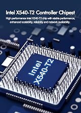 NICGIGA 10Gb Dual LAN Base-T PCIe Network Card Intel X540 RJ45 Ports Win Linux view 4