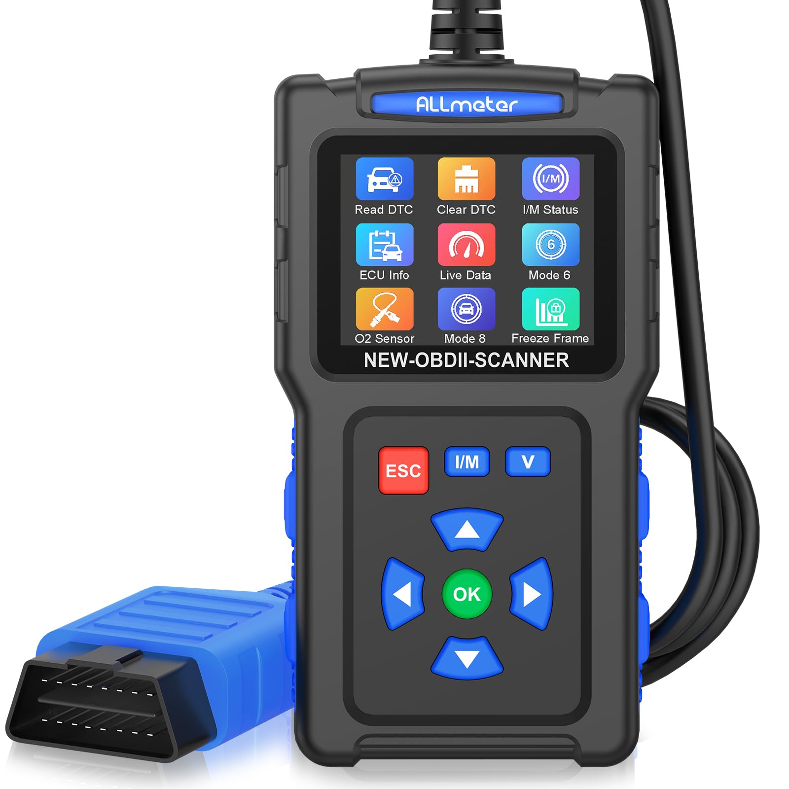 Photo 1 of ALLmeter OBD2 Scanner OBDII Car Diagnostic Scanner 2.4'' Color Screen,Supports 9 Protocols,Real-Time Data,Battery Measurement,DTC Lookup,Compatible with Most 1996 and Later Vehicles