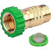 RVMATE Inline Water Pressure Reducer, Lead-Free Brass Regulator, for RV Plumbing System, 40-50PSI