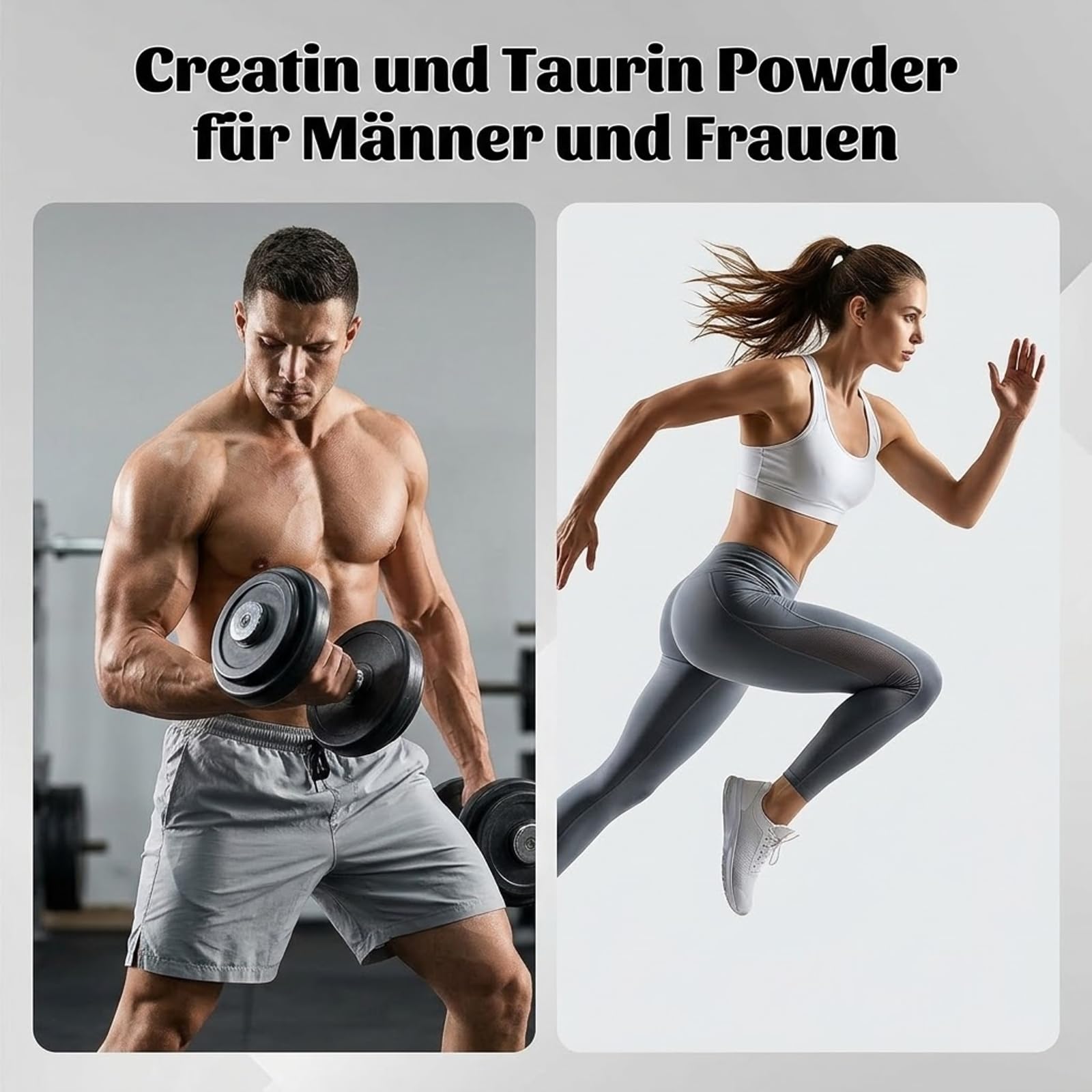 Creatin und Taurin Powder Original & Vegan, kreatin und taurin für Männer und Frauen, Hochwertige Inhaltsstoffe, Natürlich, für Männer und Frauen Fitnessbegeisterte, 180g(1) 7