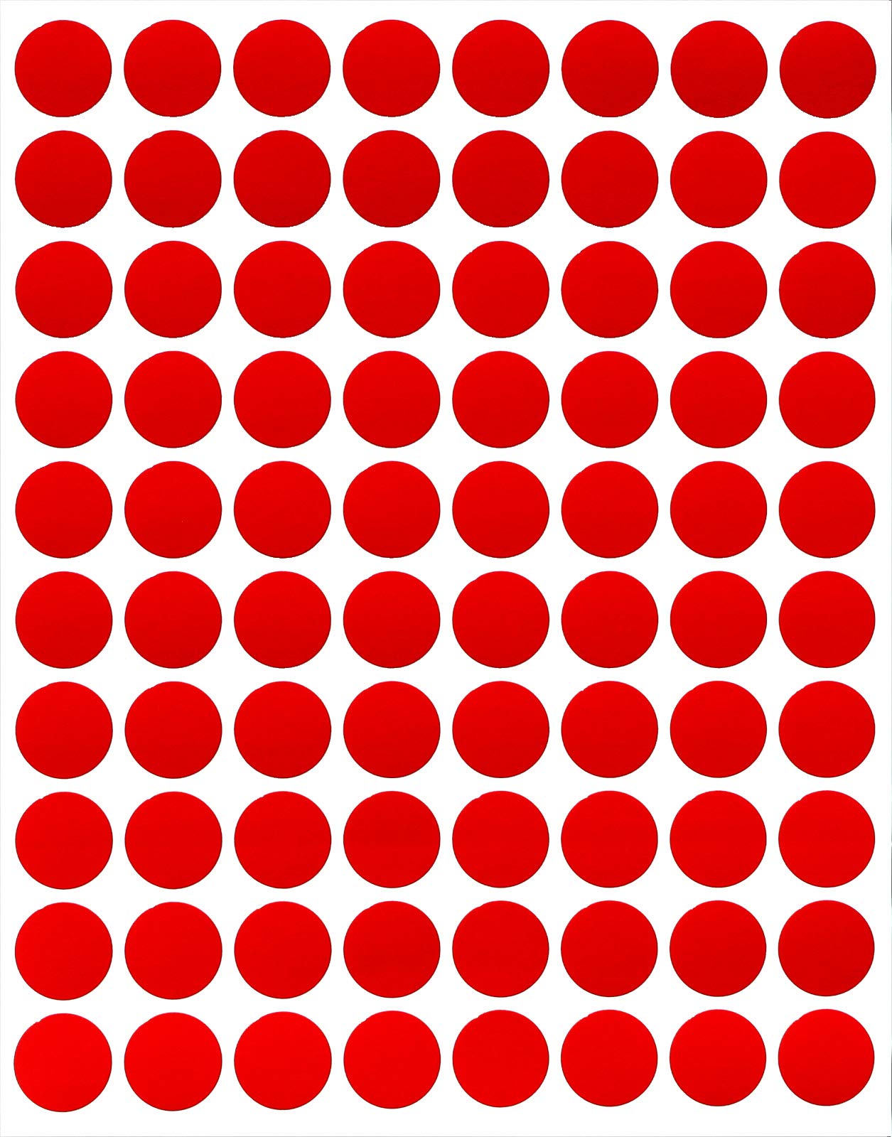 Royal Green (13MM) Red Color Coding Labels for Inventory and Labeling 1.3 CM Circle Dot Stickers 1200 Pack