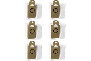 ZXHUANGOH Dust Bags Replacement for iHome AutoVac Nova Pro Self Empty Robot Vacuum Cleaner Accessory Parts, for iHome Nova S1 Pro, Halo, Orbita, Eclipse, Luna, 6 Pack
