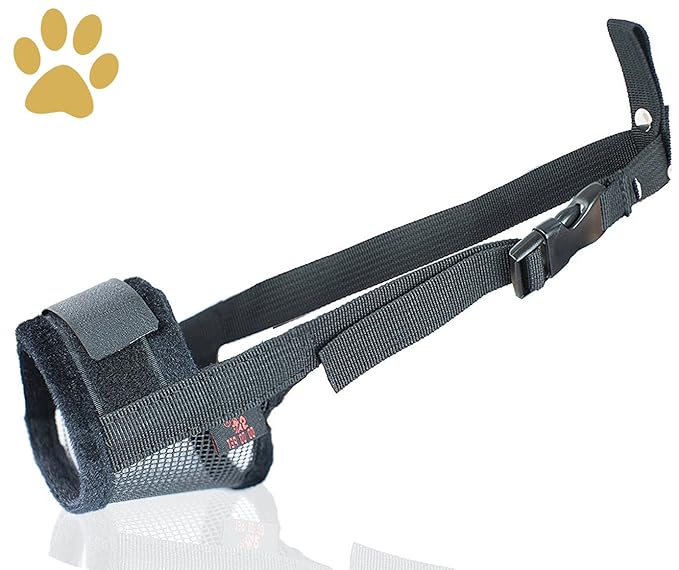 Nylon Hund Maulkorb, Einstellbare atmungsaktive Sicherheit Haustier Hund Maulkörbe Anti-Biss Anti-Bellen Anti-Kauen Sicherhei