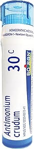 Boiron Antimonium Crudum 30C, 80 Pellets, Homeopathic Medicine for Indigestion