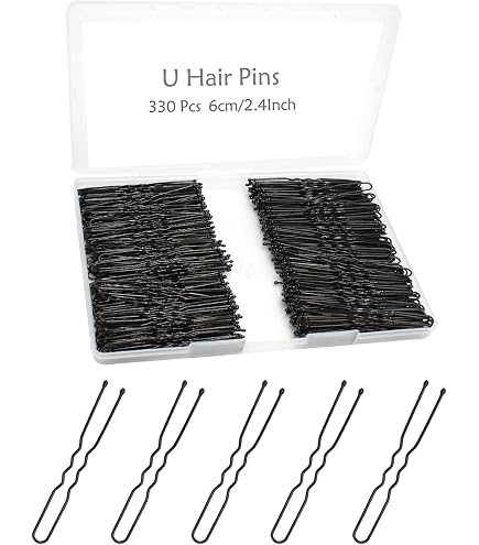 4 Fermagli Per Capelli Invisibili Con Frange Nere, Mollette Bobby Pin, Cerchietto 30cm