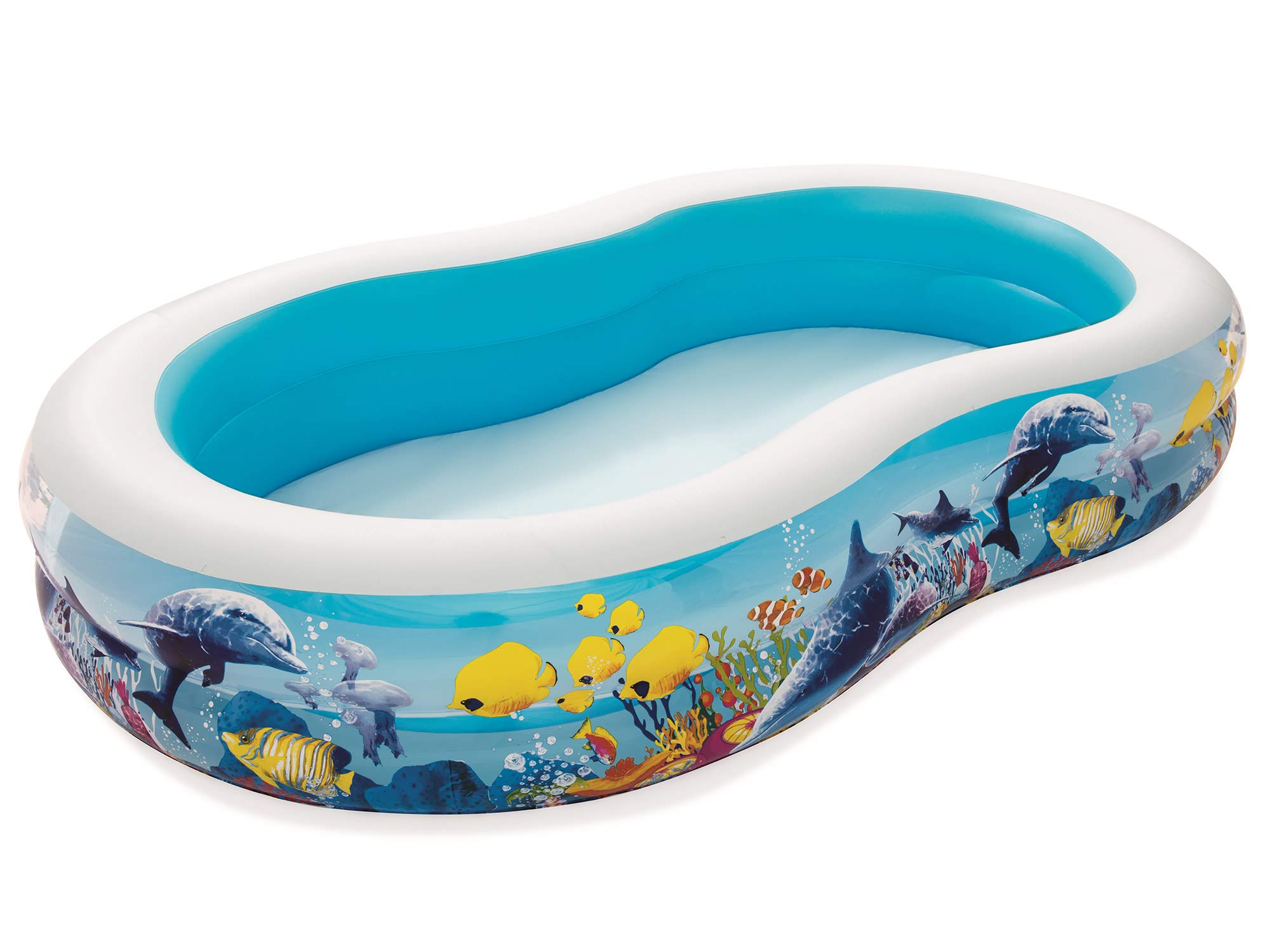 Bestway Family Pool Sea Ground, 262 x 157 x 46 cm, mehrfarbig