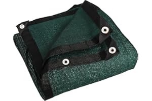 AIMFIKIOR 90% Green 6 ft X 12 ft Heavy Duty Shade Mesh Tarp Shade Cloth Taped Edge with Grommets for Outdoor Plant Cover Patio Tomatoes Barn Kennel Greenhouse