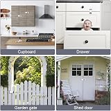 ADERTOS 3 Inch Keyed Hasp Lock with Staple and Keys Heavy Duty Zinc Alloy view 7