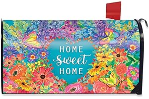 Briarwood Lane Floral Home Sweet Home Spring Magnetic Mailbox Cover Standard