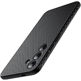 JETech Grip Case for Samsung Galaxy S24, Black | Ergonomic Hold, Camera Lens Protection, Soft TPU Design, Shockproof Protection