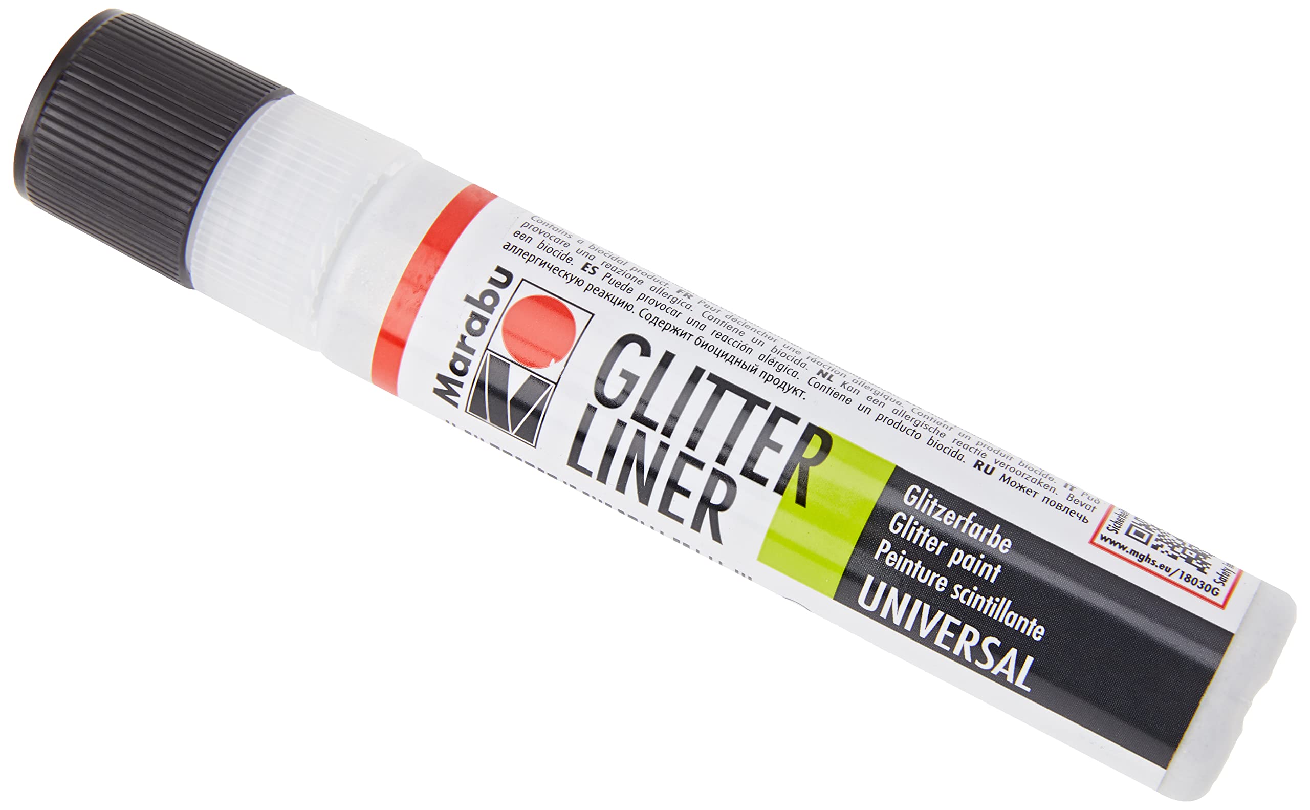 Marabu Glitter Liner Pen 25ml - 570 White