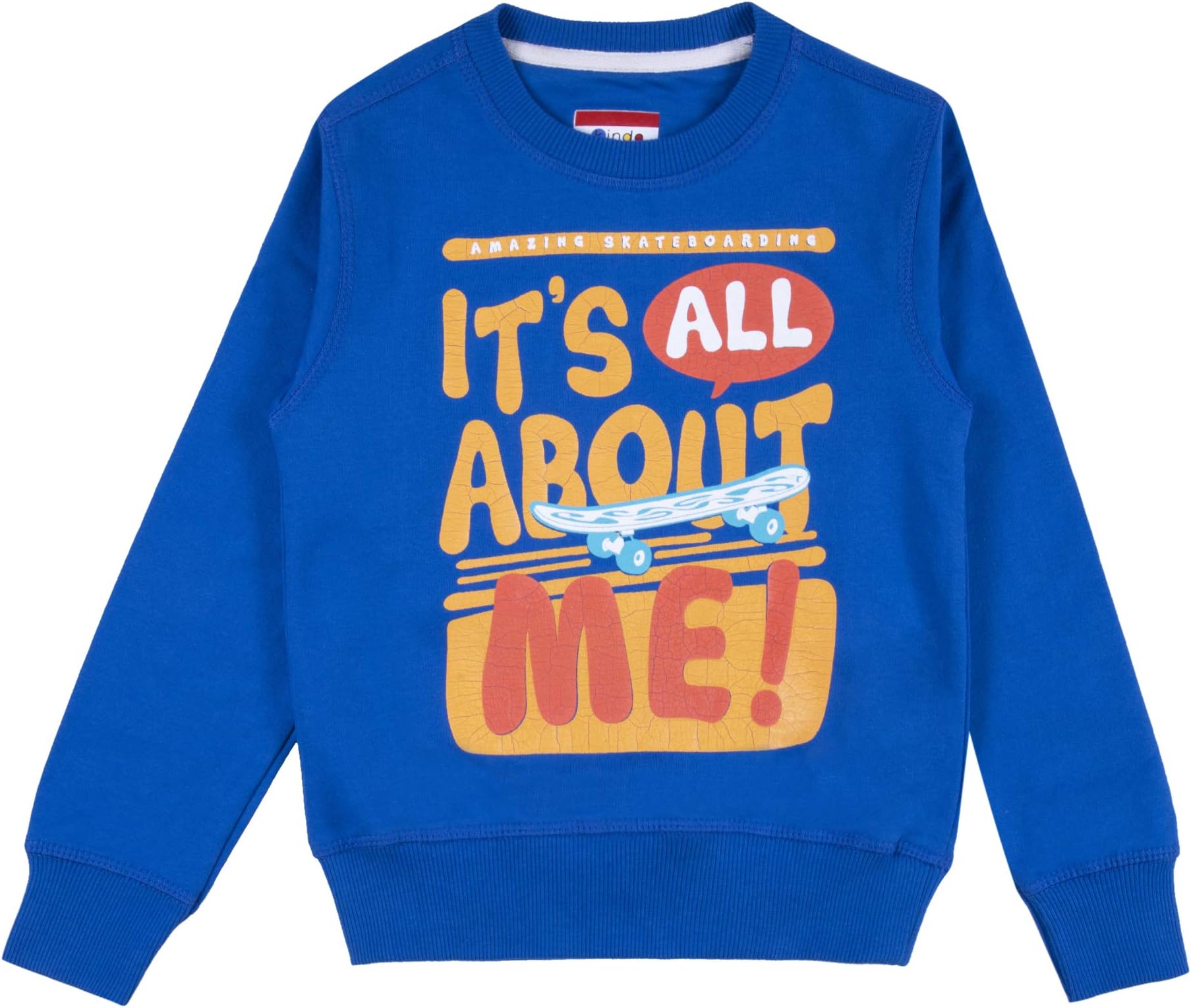 KINDO Winter Exclusive Kidswear Boy's Graphic Printed Pullover Sweatshirt