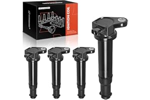 A-Premium Engine Ignition Coil Packs Compatible with Hyundai Accent Kia Rio Rio5 2006 2007 2008 2009 2010 2011 1.6L Compatibl