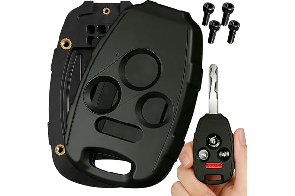 Key Fob Shell Replacement for Honda Accord 2003-2012, Civic 2006-2013, Pilot 2009-2015, CRV 2005-2006 | No Blade Cutting Requ