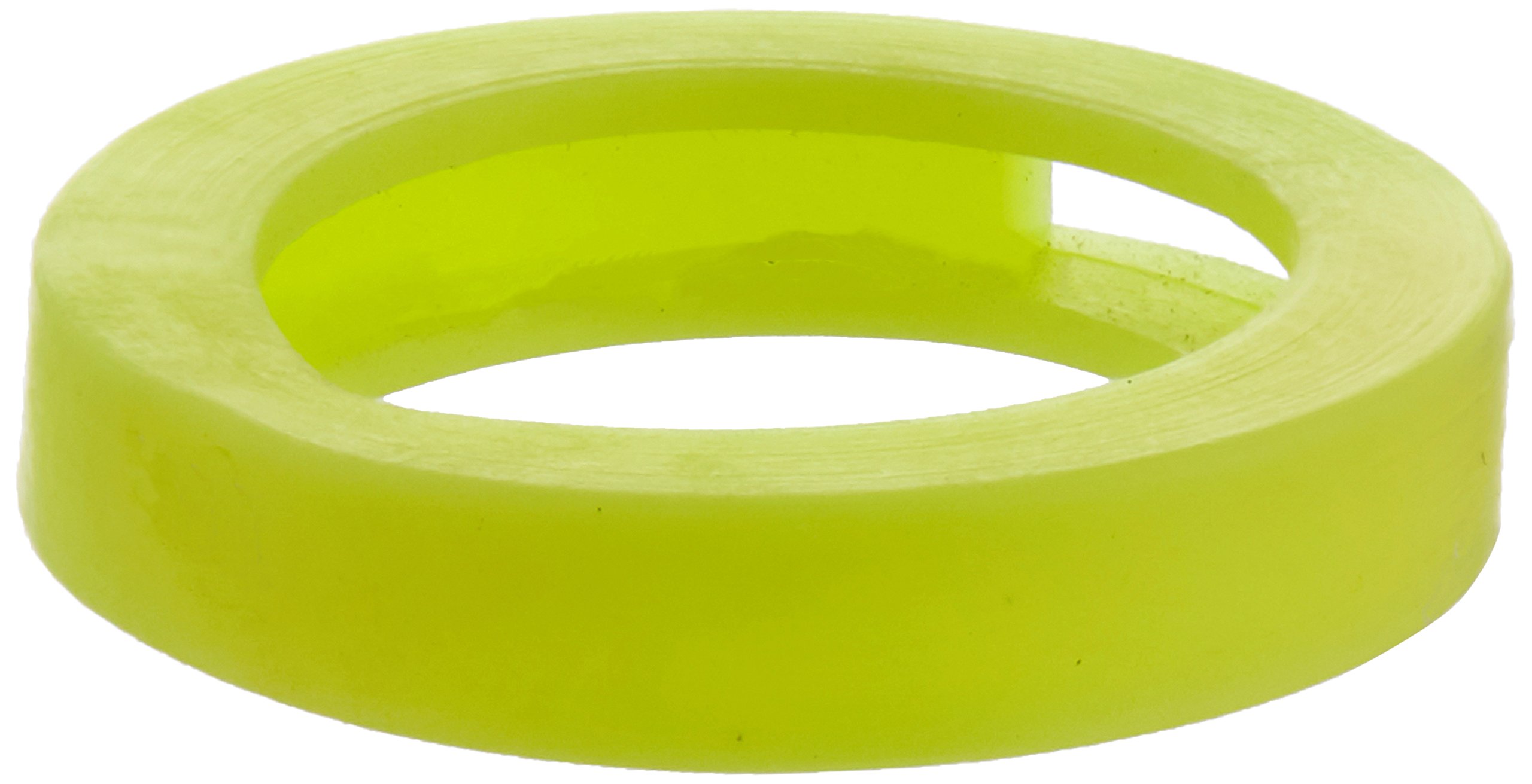 Merriway BH04011 (10 Pcs) Fluorescent Neon Yellow Key Cap Identifier Rings - Pack of 10 Pieces