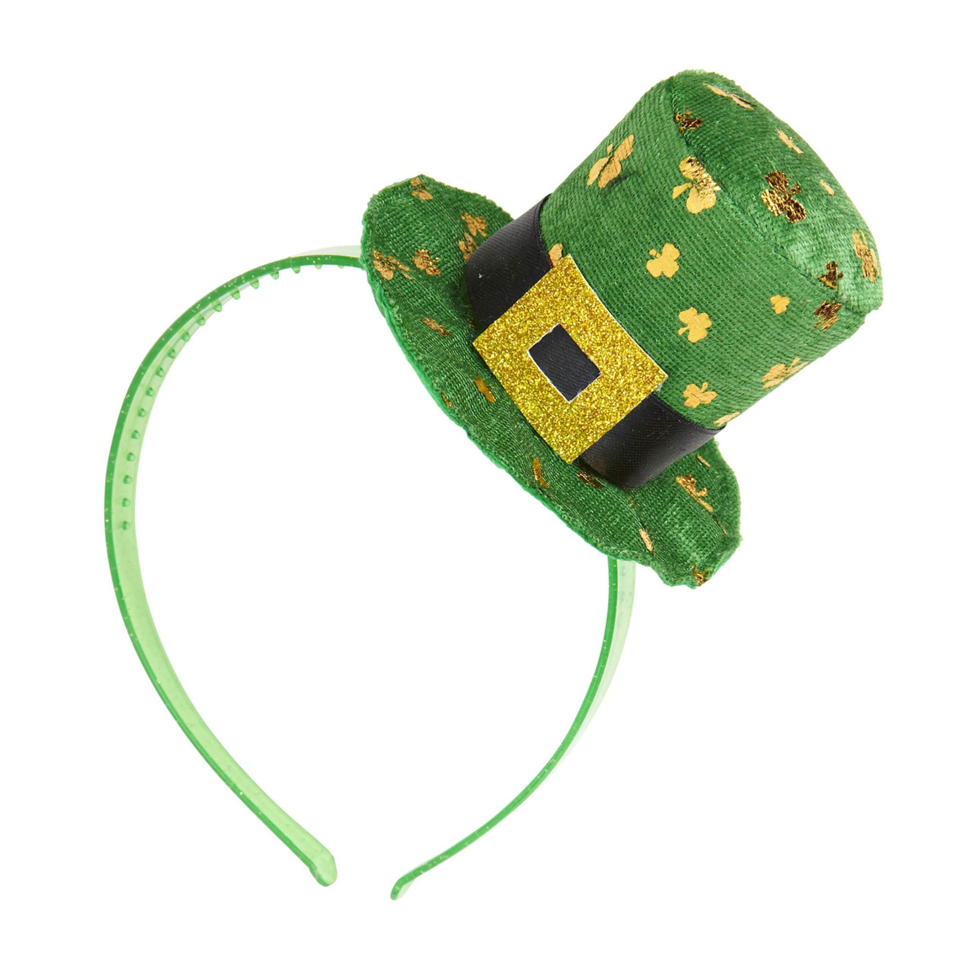 W WIDMANN MILANO Party Fashion - Mini St. Patrick's Day Hat, Adult Unisex, Mini Top Hat, Headband, Carnival, Theme Parties, Green