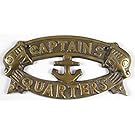 1 X CAPTAINS QUARTERS Nautical Plaque