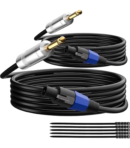 Cable Para Bocinas De Audio Pro 200 Feet Speakon To 1/4 Speaker Cable