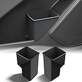 ELECFRESH 2PCS Front Door Side Trash Can for 2020-2026 Ford Explorer | Custom-Fit Garbage Bin Storage Box for Ford Explorer Accessories, Open-Top