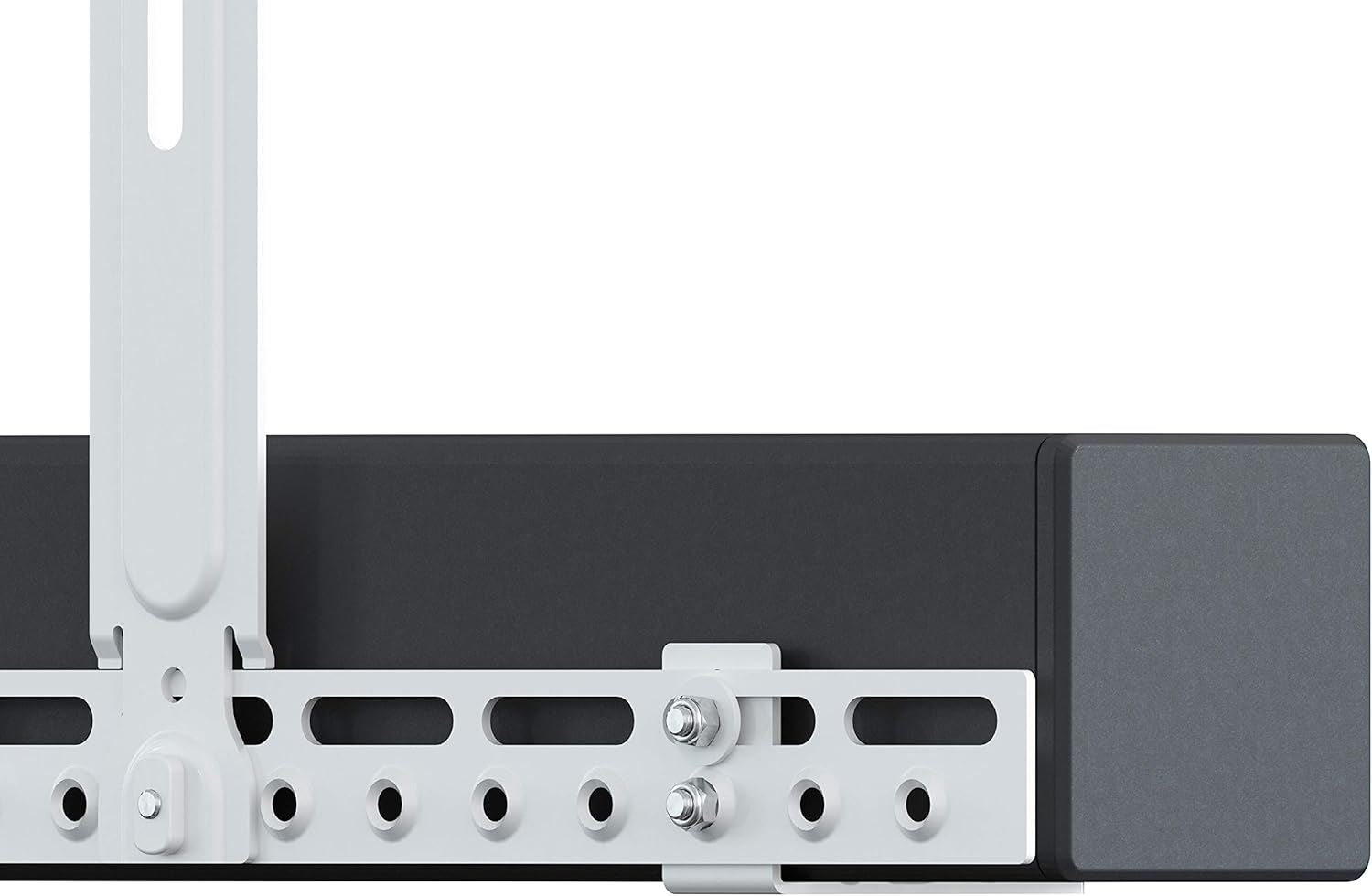 MAHARA Soundbar Brackets White, Soundbar Mount Attaches to TV Wall Mount (Above or Below) or Directly to TV VESA - Image 5