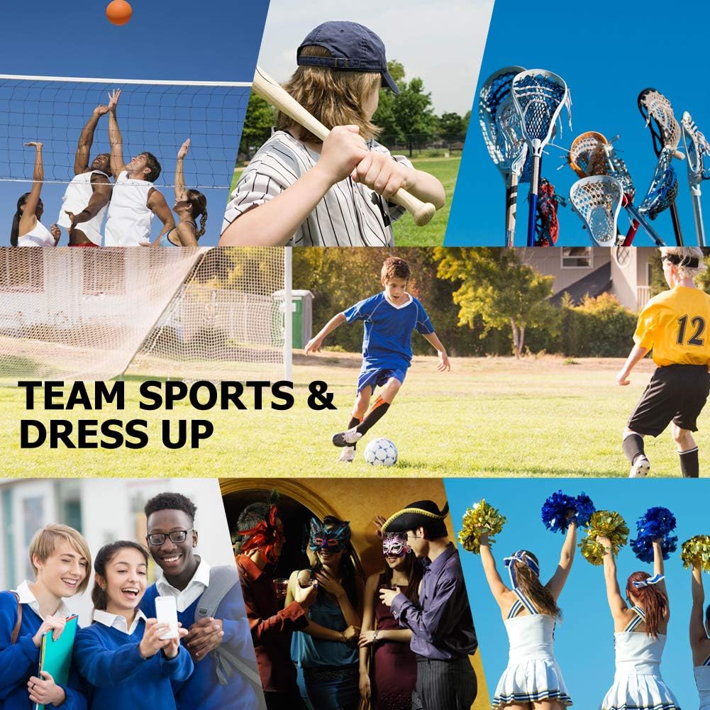 Soccer Socks, FOOTPLUS Unisex Knee High Triple Stripe Back to School Football Socks, 2-12 Pairs: Clothing