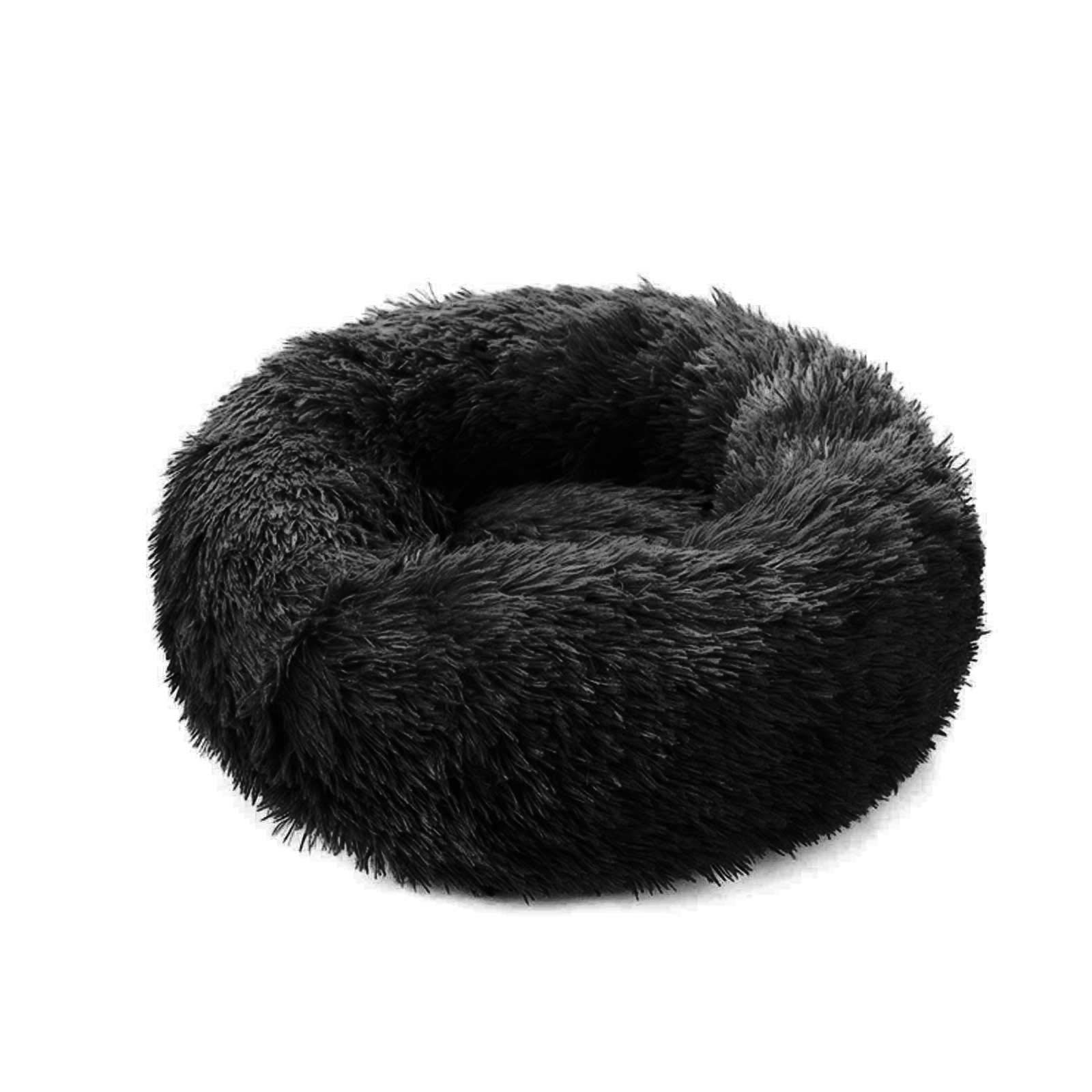 PETCUTE Dog Bed Cat Bed for Indoor Cats Washable Plush Donut Pet Bed Soft Calming Cuddler Kennel Small Medium Large