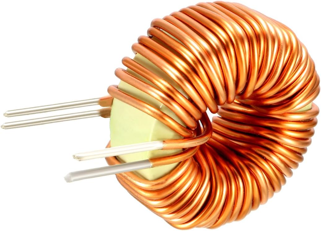 sourcing map 5Pcs Vertical Toroid Magnetic Inductor Wire Wind Wound 50uH 20A Inductance Coil, 5Pcs 50uH 20A - Image 4