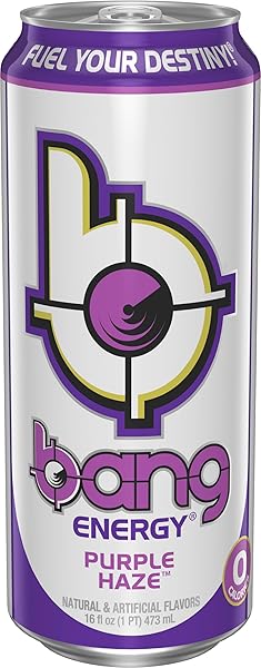 BANG ENERGY PURPLE HAZE, SUGAR-FREE ENERGY DRINK, 16 OUNCE (PACK OF 12)