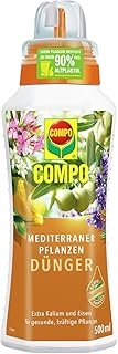 COMPO Mediterraner Pflanzendünger für mediterrane Pflanzen, Spezial-Flüssigdünger mit extra Kalium und Eisen, 500 ml