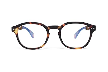 FEEGOO Lesebrille Mann/Frau Unisex Graduiert +1.0 Dioptrien Braunes Ovales Gestell Super Light Dünn Verschiedene Farben