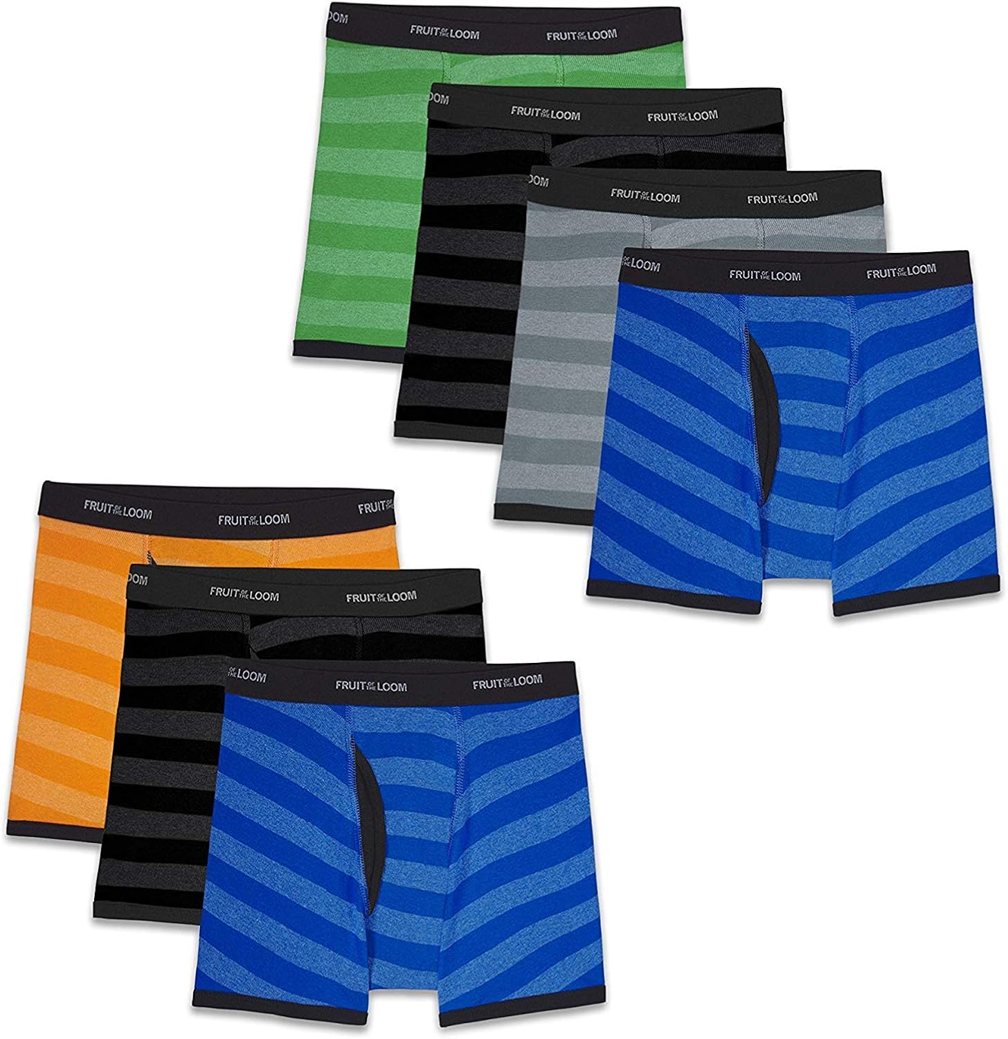 Fruit of the Loom Boys' Boxer Briefs (Assorted Colors): Clothing