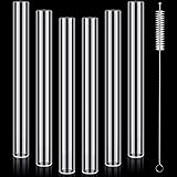 FoldTier 6 Pcs Borosilicate Glass Tube 12mm OD 2mm