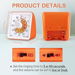 Secura Brands 60-Minute Visual Timer, Fruit Timer