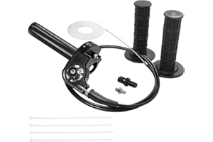 JXPANG Motorcycle Throttle Assembly,7/8" Quick Twist Throttle Grips with Throttle Cable Aluminum Alloy Universal for CRF KLX SSR TTR 110 125 150 250cc Dirt Pit Bike ATV Mini Bike