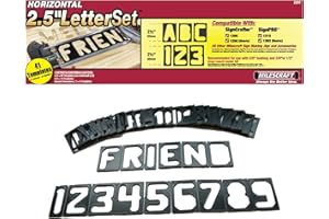 Milescraft 2201 2-1/2-Inch Horizontal Character Template Set for Milescraft Sign Making System