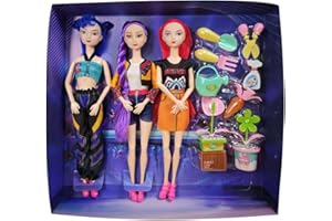 Demon Hunters Gifts Christmas Figures Set Cute Unique Funny Collectible Toy Model Birthday Party (NO Sound-3pc-4, One Size)