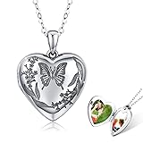 JUSTKIDSTOY Locket Necklace That Holds Pictures 925