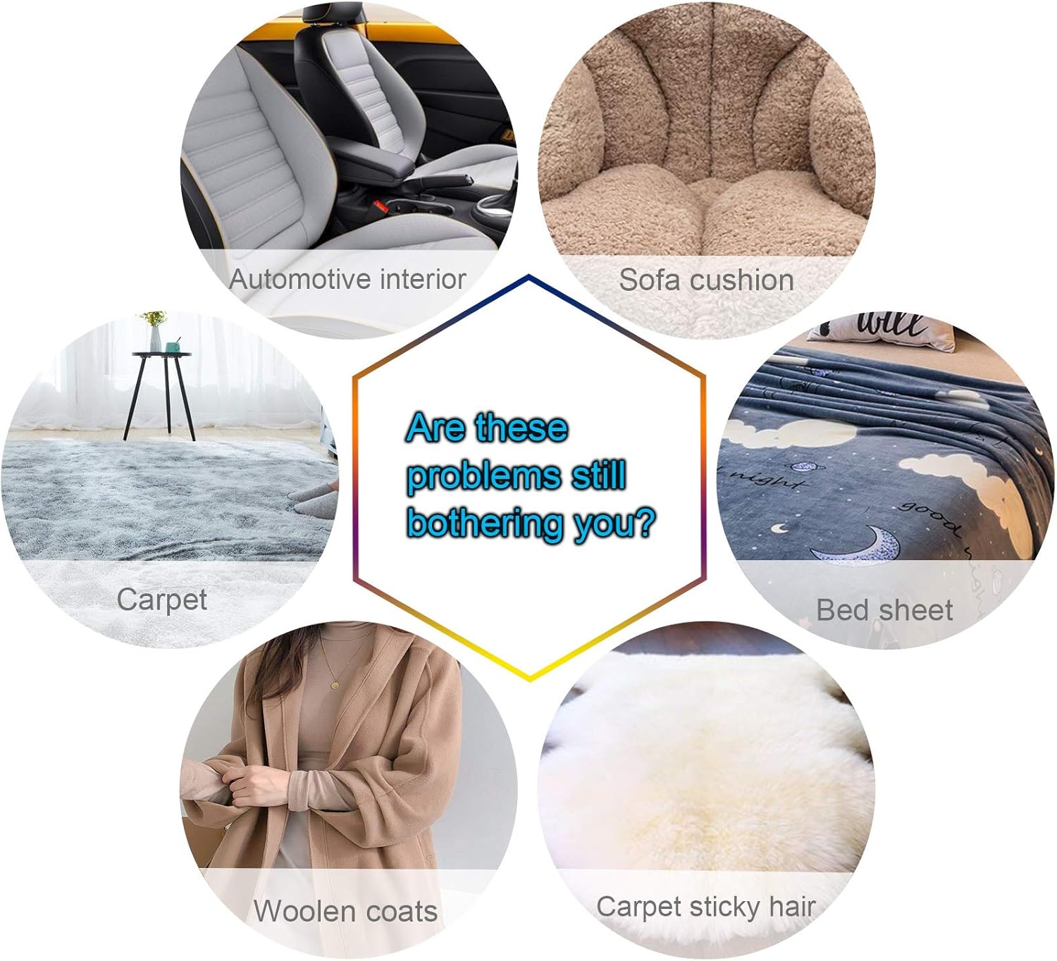 SEUYIER 2PCS Portable Lint Remover, Manual Clothes and Rug Shaver, Double Sided Remover for Removing Pills from Carpet, Furniture, Curtain, Blanket, Couch: Home & Kitchen