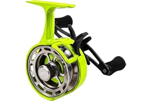 FREE FISHER Ice Fishing Reels 3.2:1 Gear Ratio Ultra Smooth 3+1Ball Bearings Strength CNC-machined Aluminum Inline Ice Fish R
