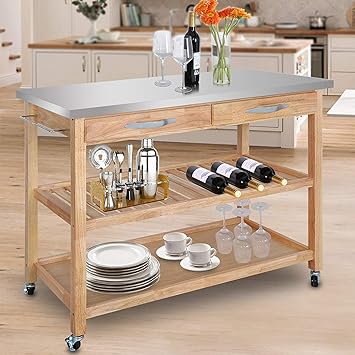 Amazon Com Nova Microdermabrasion Rolling Kitchen Island Cart