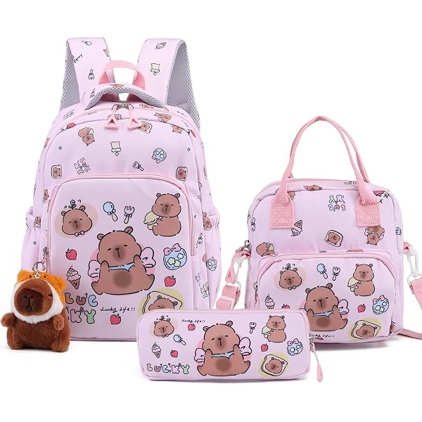 MEETUHONEY Girls Backpack 16 Inch - Cute Schnauzer Dog Design School Bookbag, Lightweight & Durable - View #8