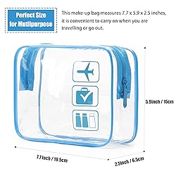 MODENGKONGJIAN TSA Approved Toiletry Bag, 3 Pcs