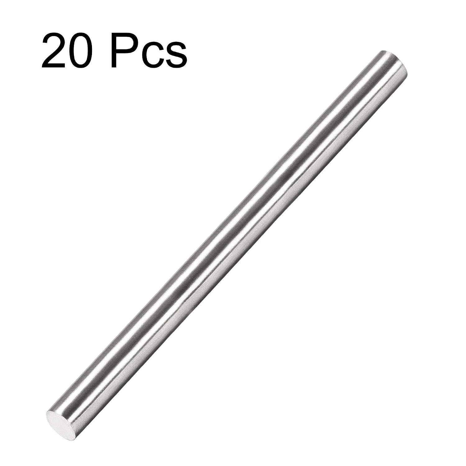 sourcing map 5mm x 75mm 304 Stainless Steel Solid Round Rod for Drift Punches DIY Craft Model Plane Model Ship Model Cars - 20pcs - Image 4