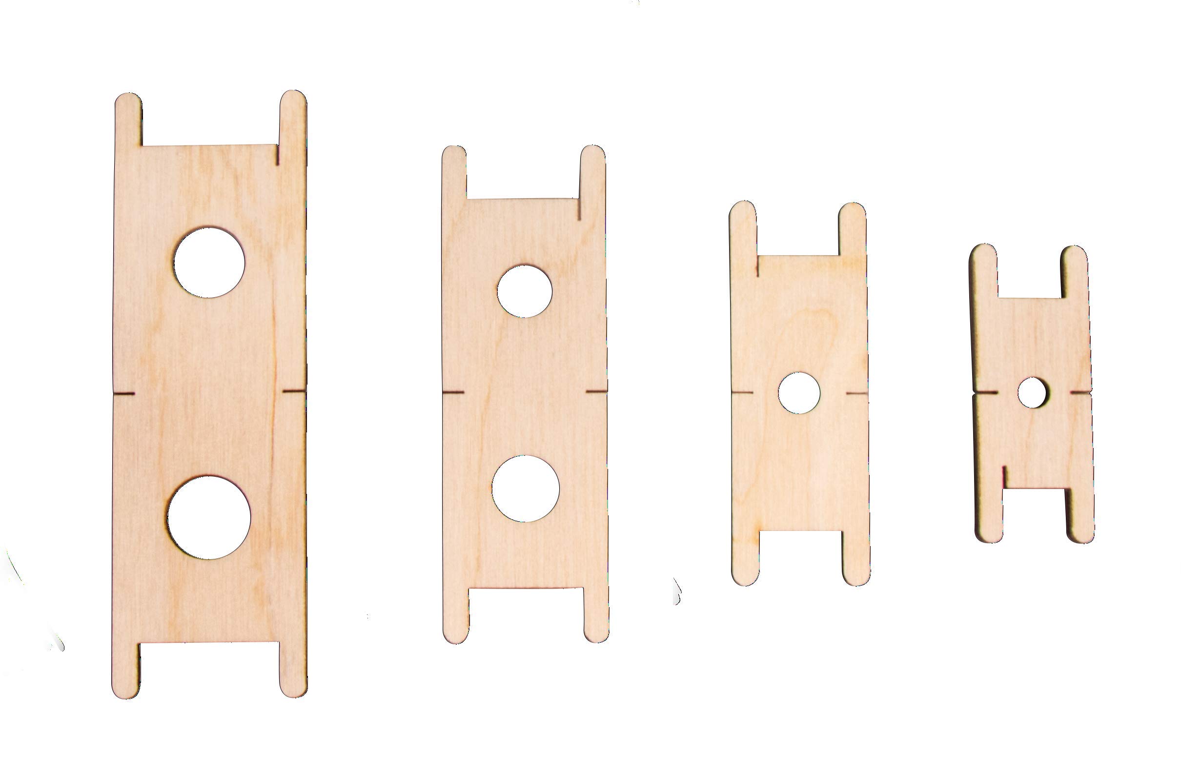 Rayher 69246505 Tassels Maker, FSC Mix Cred, Natural, Sizes: 5.5, 7.9, 11 cm, Individually Packed 4 Pieces, Normal