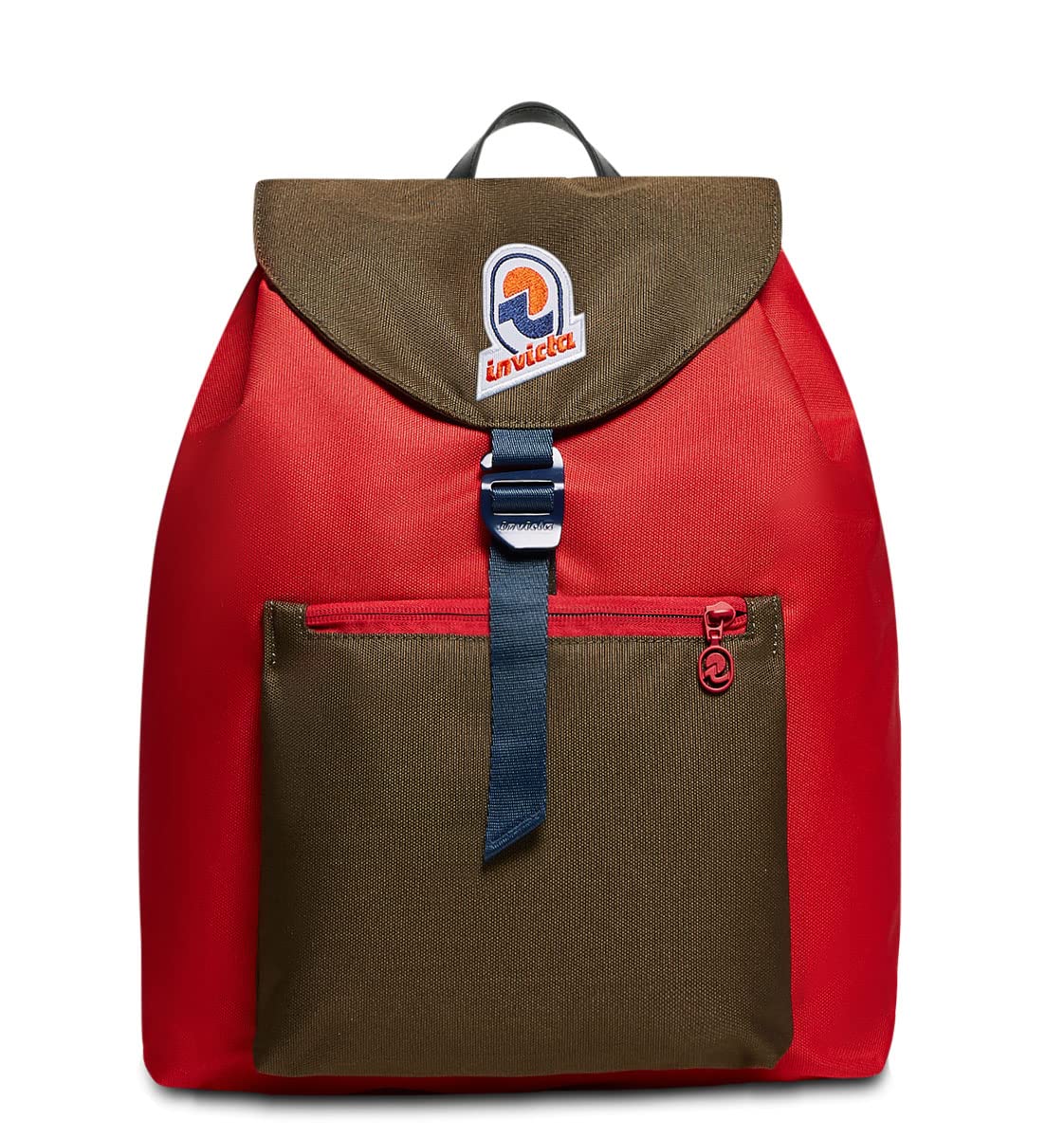 Invicta Backpack - ALPINO COLORBLOCK, Red - Leisure - for Men Women, red, Taglia unica, Modern