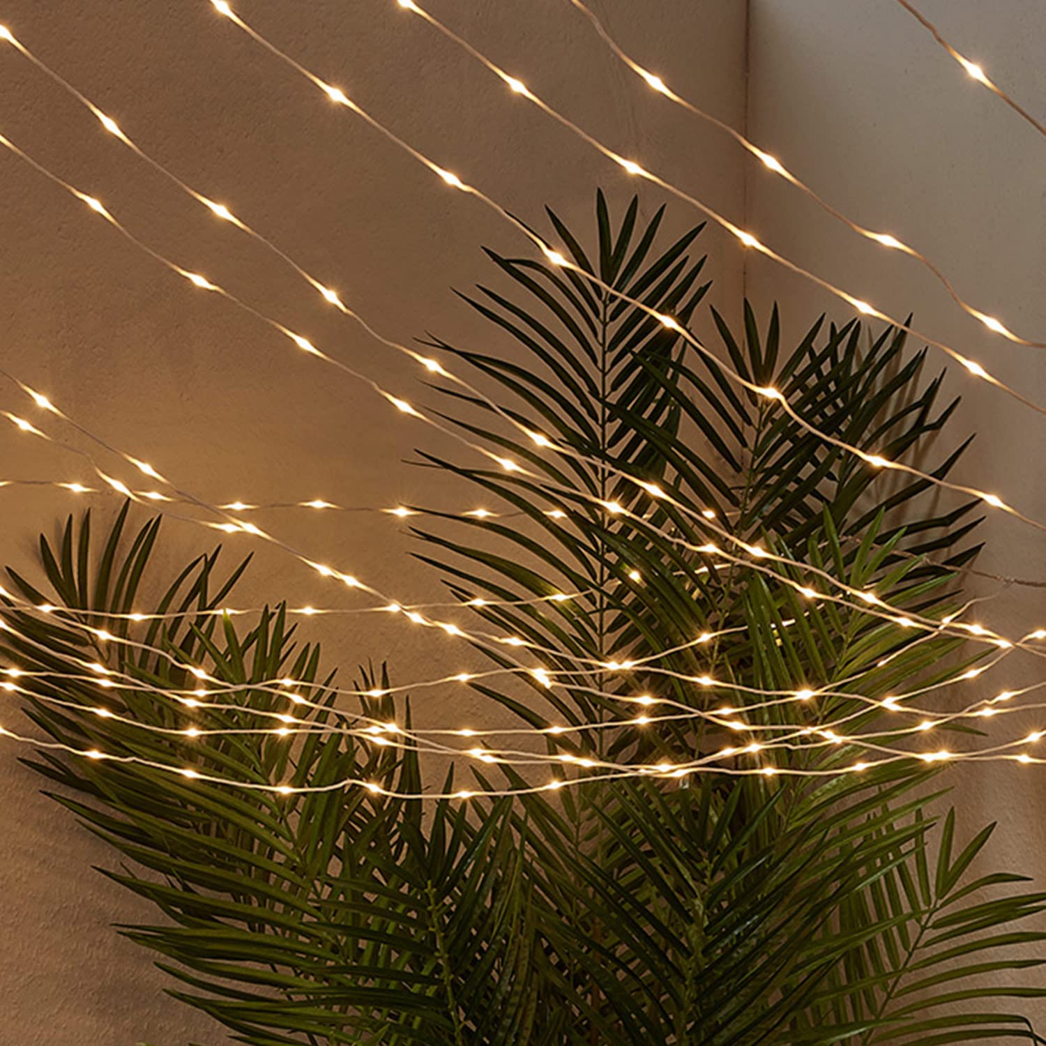 Lights4fun 2.5 x 1.5m 250 Dual Colour LED Connectable Canopy Plug in Micro String Fairy Lights Indoor Outdoor with Timer