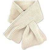 ORUIVO Effortless Knitted Wool Scarf with Thread - through Opening for Easy On and Off