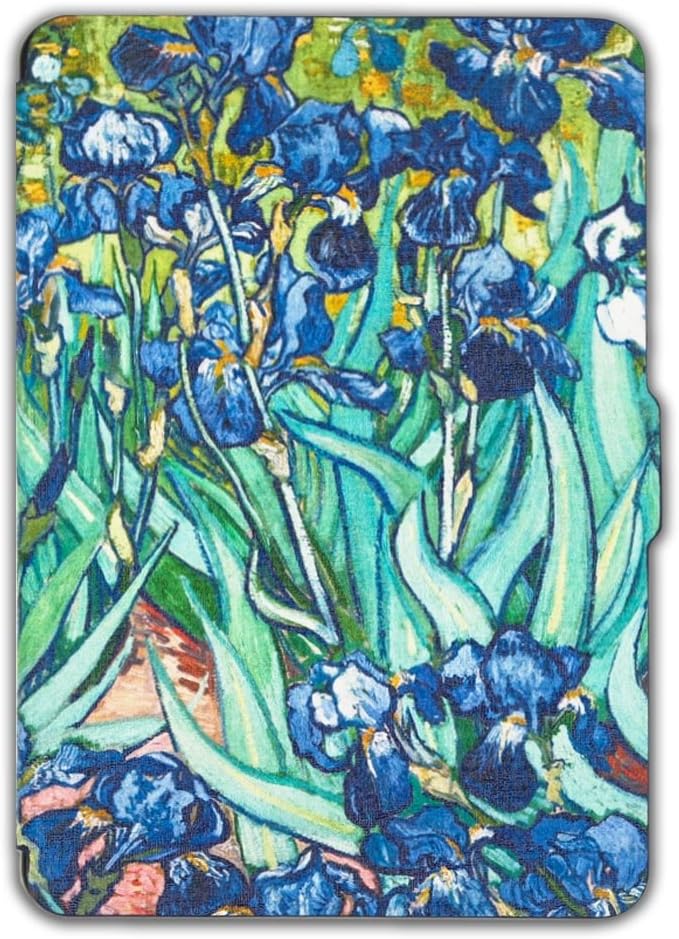 Kandouren Amozon Kindle Paperwhite Case โ Art Skin,Slim Leather Cover with Autowake(Fit 6 inch 6th generation new Kindle Paperwhite 2013 2014 2015),blue color book(For Kindle Paperwhite, Iris)